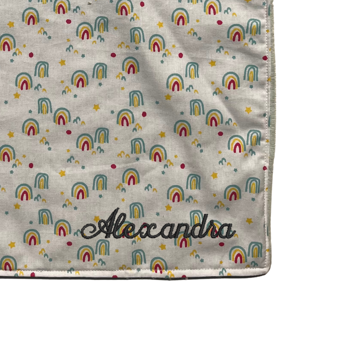 Serviette élastique - arc en ciels