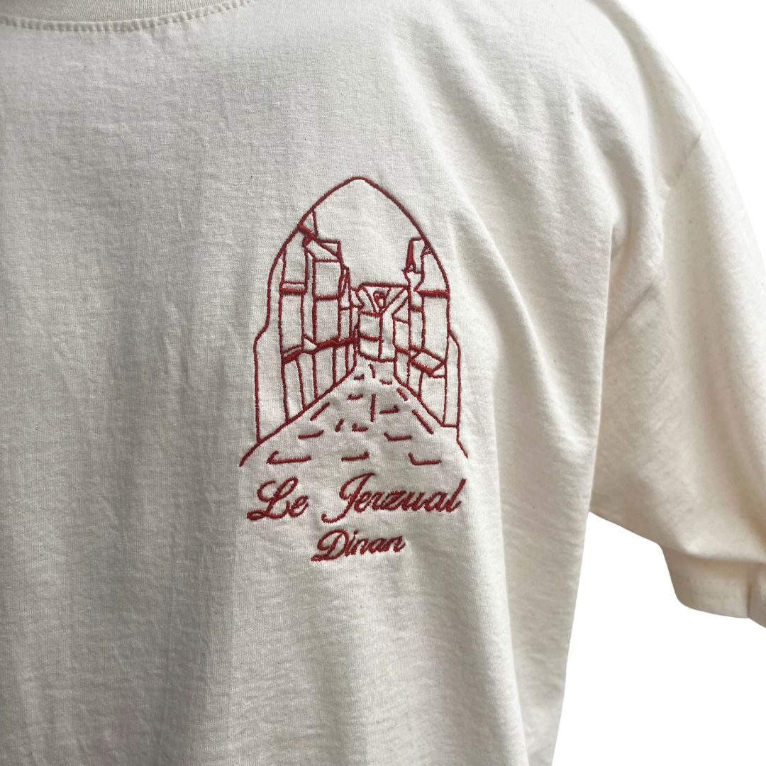 TEE-SHIRT ÉCRU BRODÉ - JERZUAL