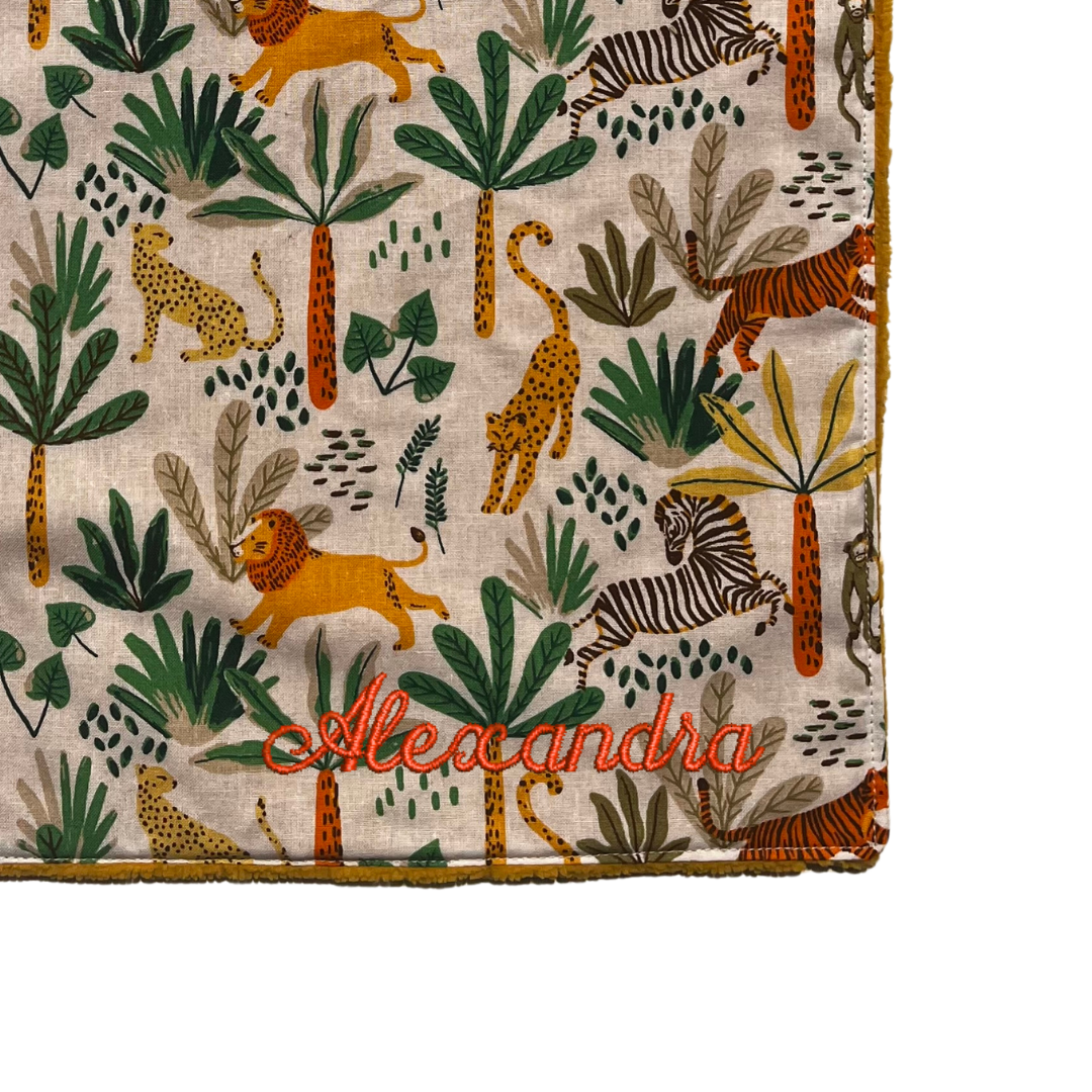 Serviette élastique - animaux de la savane