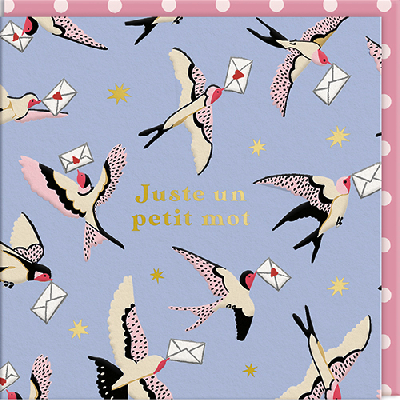 Carte double "Juste un petit mot"