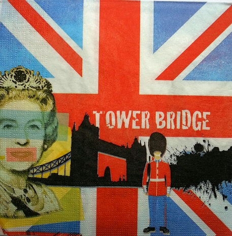 Serviette papier décor London