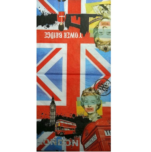 Serviette papier décor London
