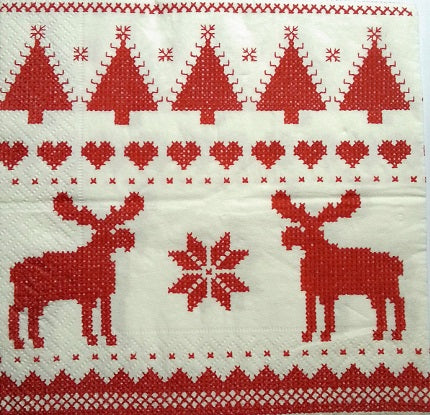 Serviette papier décor Nordique