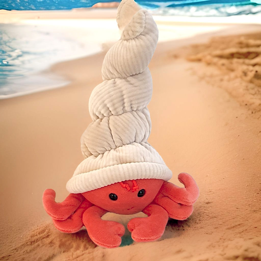 Crabe Bernard l'hermitte en peluche