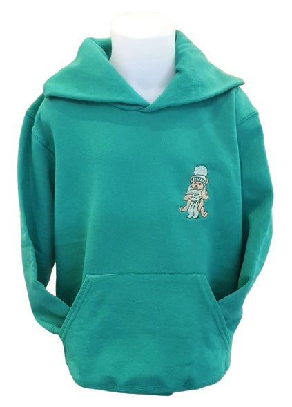 HOODIE ENFANT VERT - OURSON