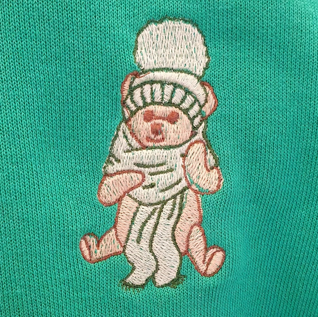 HOODIE ENFANT VERT - OURSON