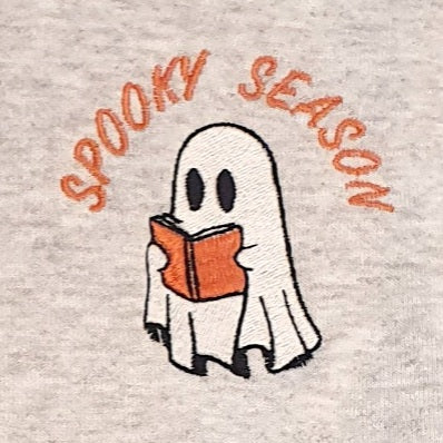 HOODIE GRIS CHINÉ - SPOOKY LECTEUR
