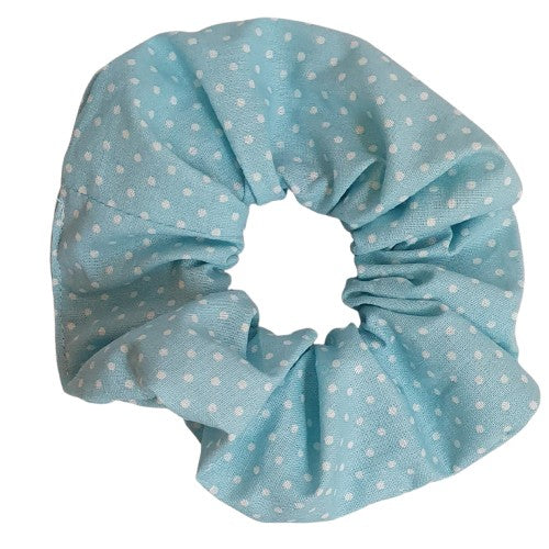 Chouchou - Bleu à pois blancs