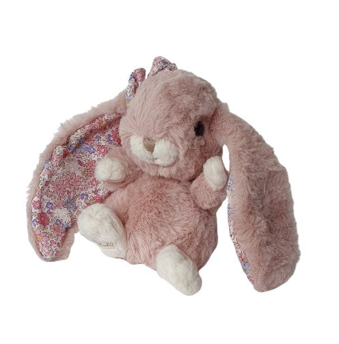 Lapin KANINA FLORAL - Rose ancien et oreilles tissu fleuri