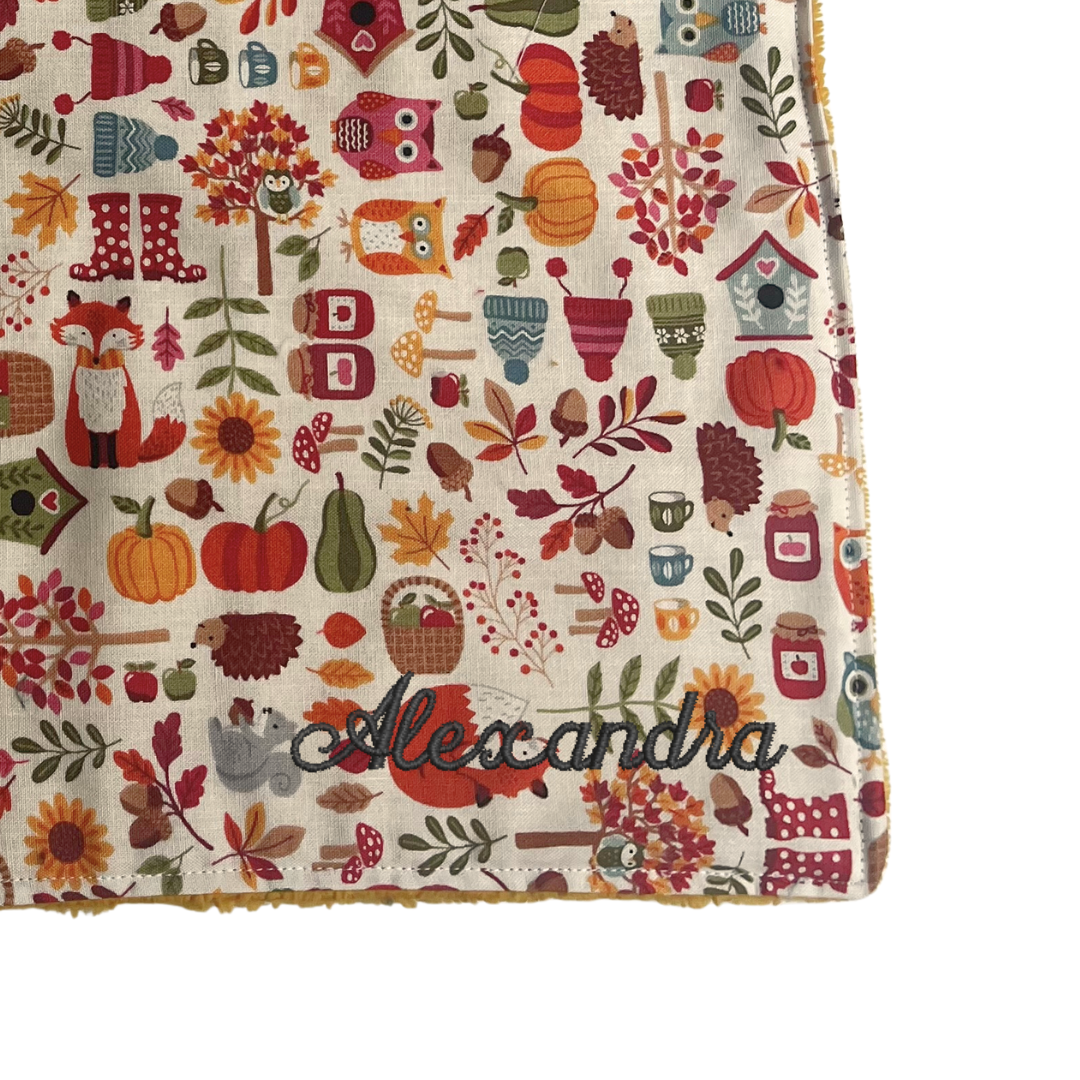 Serviette élastique - Animaux d'automne