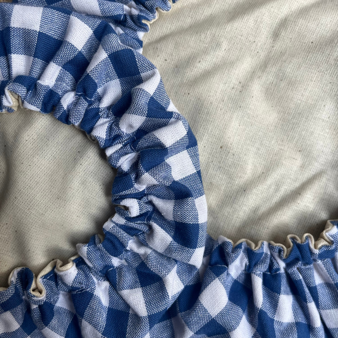 Charlottes à saladier - Vichy bleu