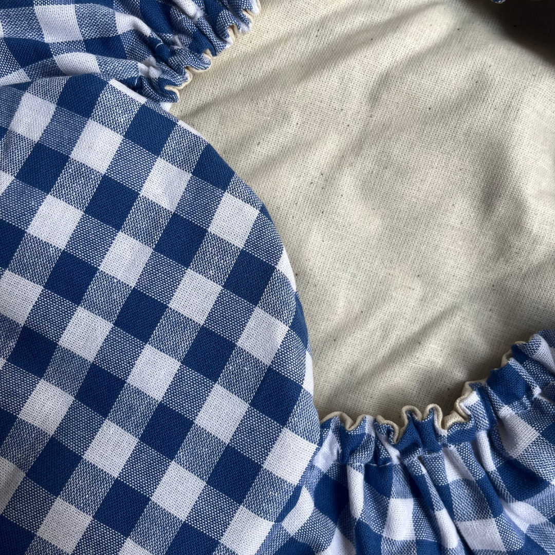 Charlottes à saladier - Vichy bleu