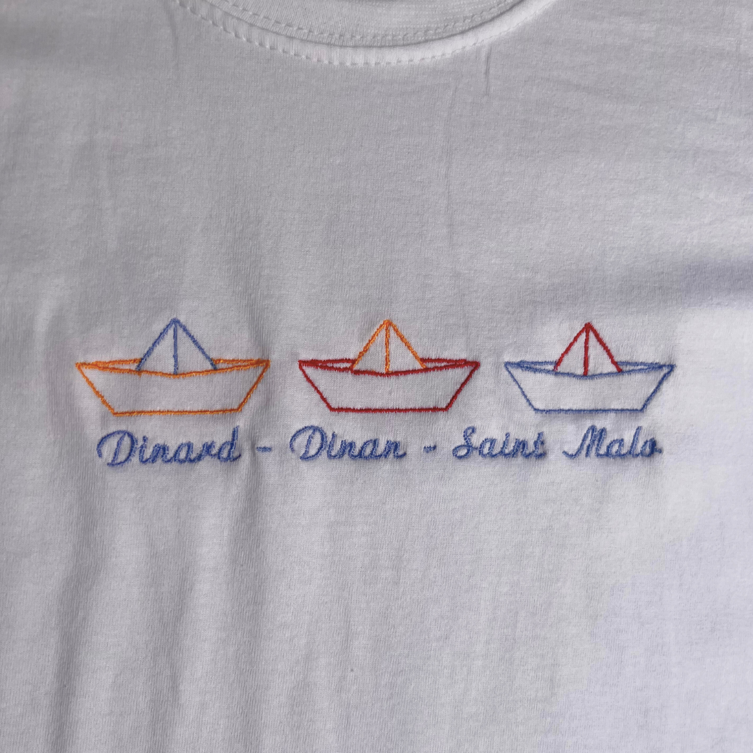 TEE-SHIRT ENFANT BRODÉ - DINARD DINAN SAINT-MALO