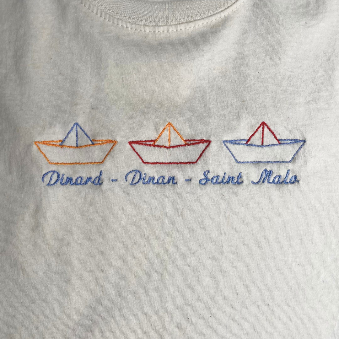 TEE-SHIRT ENFANT BRODÉ - DINARD DINAN SAINT-MALO