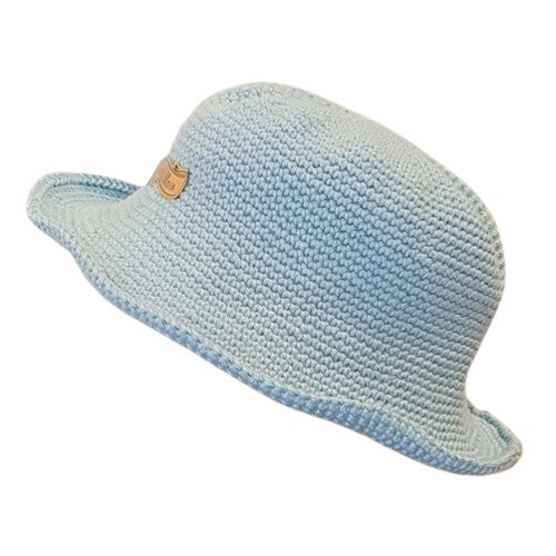 Chapeau au crochet 3 mois - Bleu azur