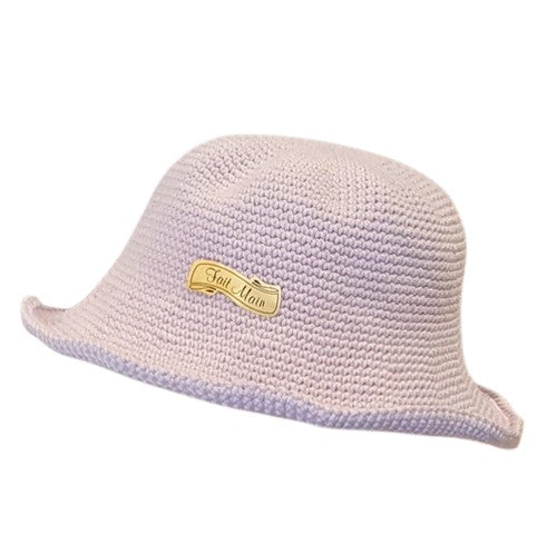 Chapeau au crochet 3 mois - Lilas