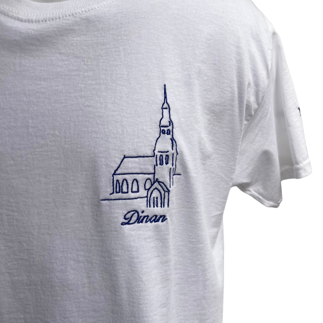 TEE-SHIRT BLANC BRODÉ - BASILIQUE SAINT-SAUVEUR