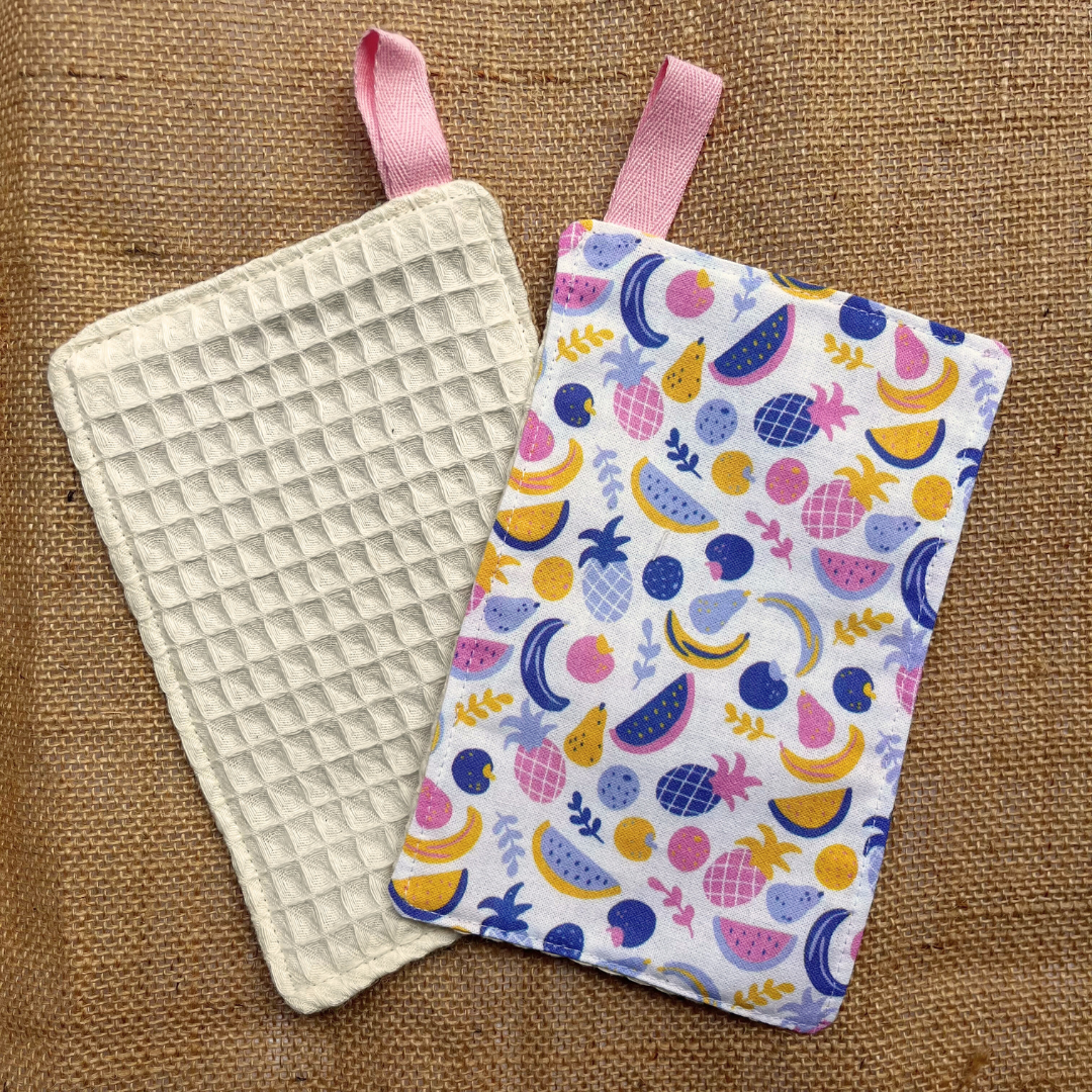 Éponges réutilisables - Lot de 2 - Fruits