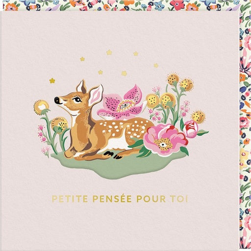 Carte double "Petite pensée pour toi"