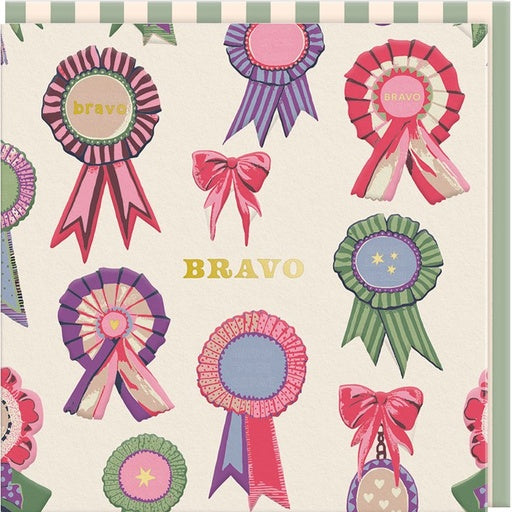 Carte double "BRAVO"