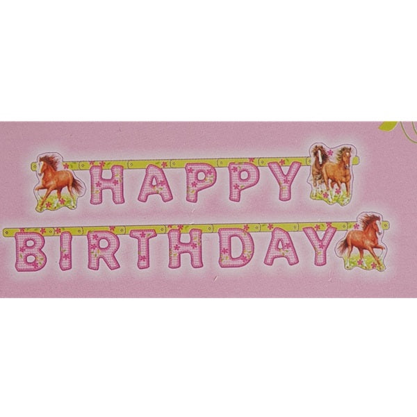 Chainette décorative Happy Birthday CHEVAL