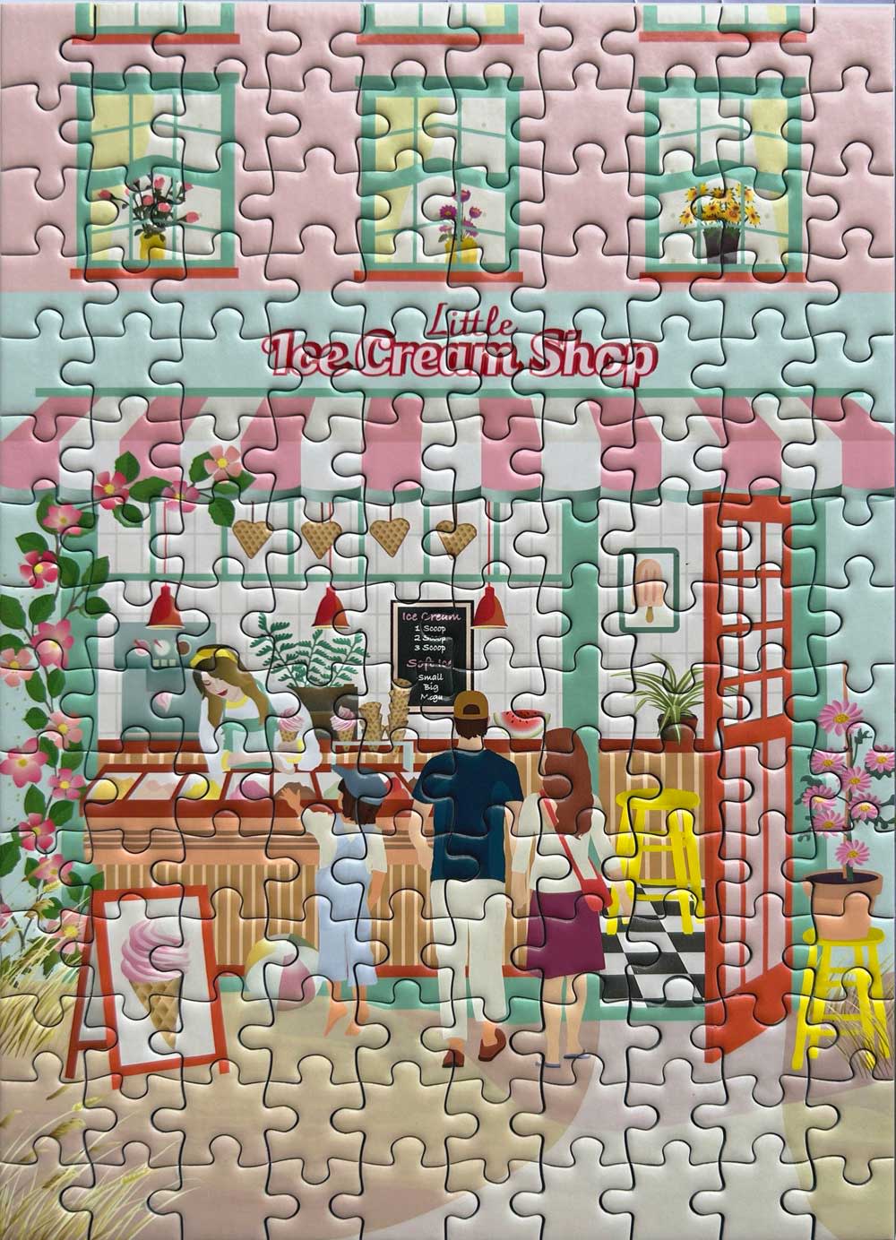 Puzzle Little Ice cream shop - Vissevasse - 150 pièces