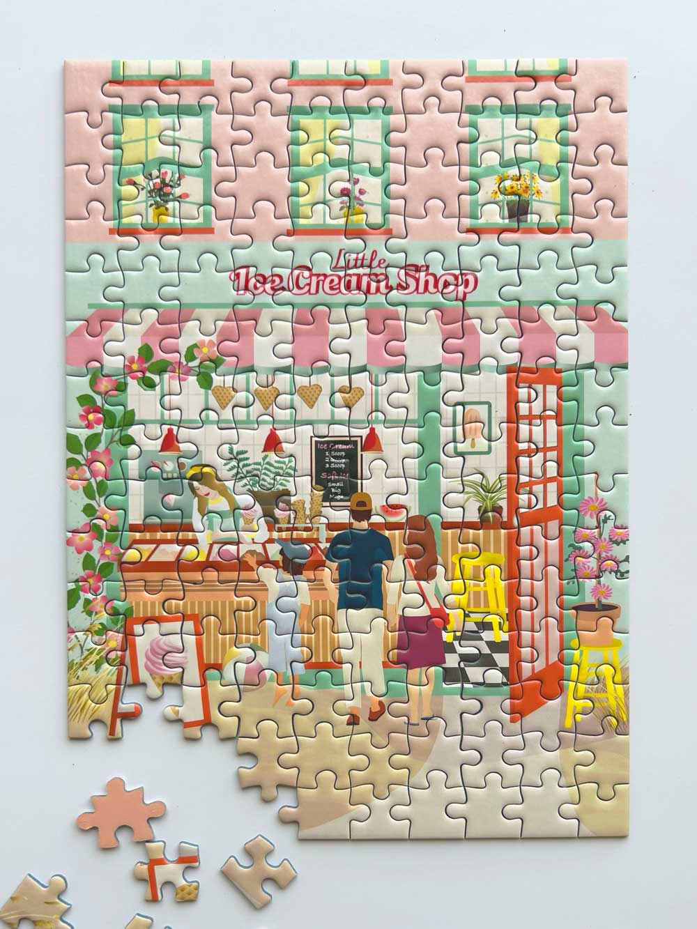 Puzzle Little Ice cream shop - Vissevasse - 150 pièces