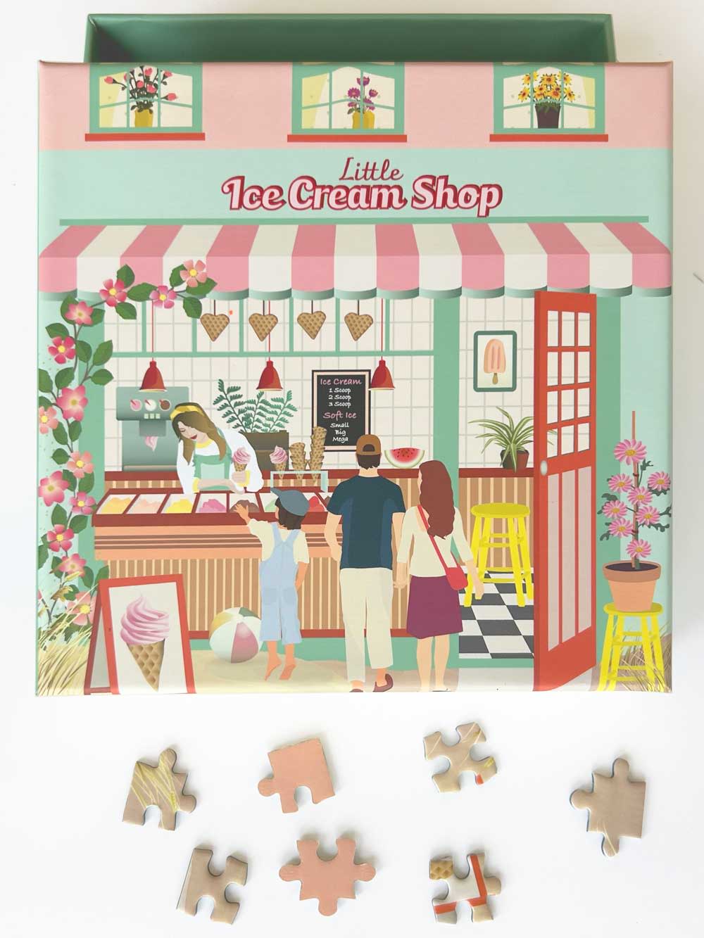Puzzle Little Ice cream shop - Vissevasse - 150 pièces