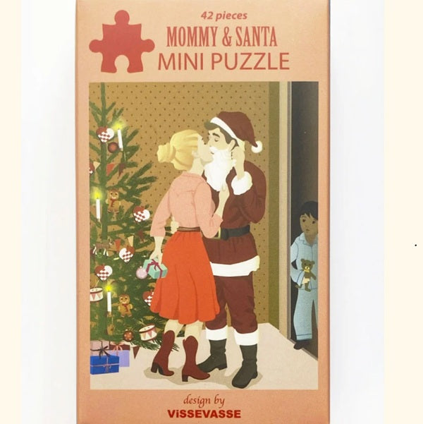 Mini puzzle Mommy et Santa - Vissevasse - 42 pièces
