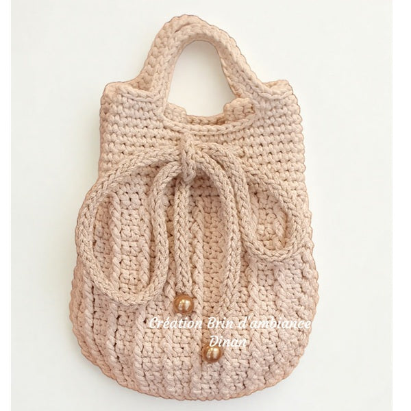 Sac à main au crochet écru - Collection 2026