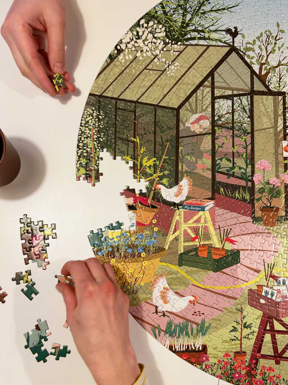 Puzzle rond Spring feeling - Vissevasse - 1000 pièces