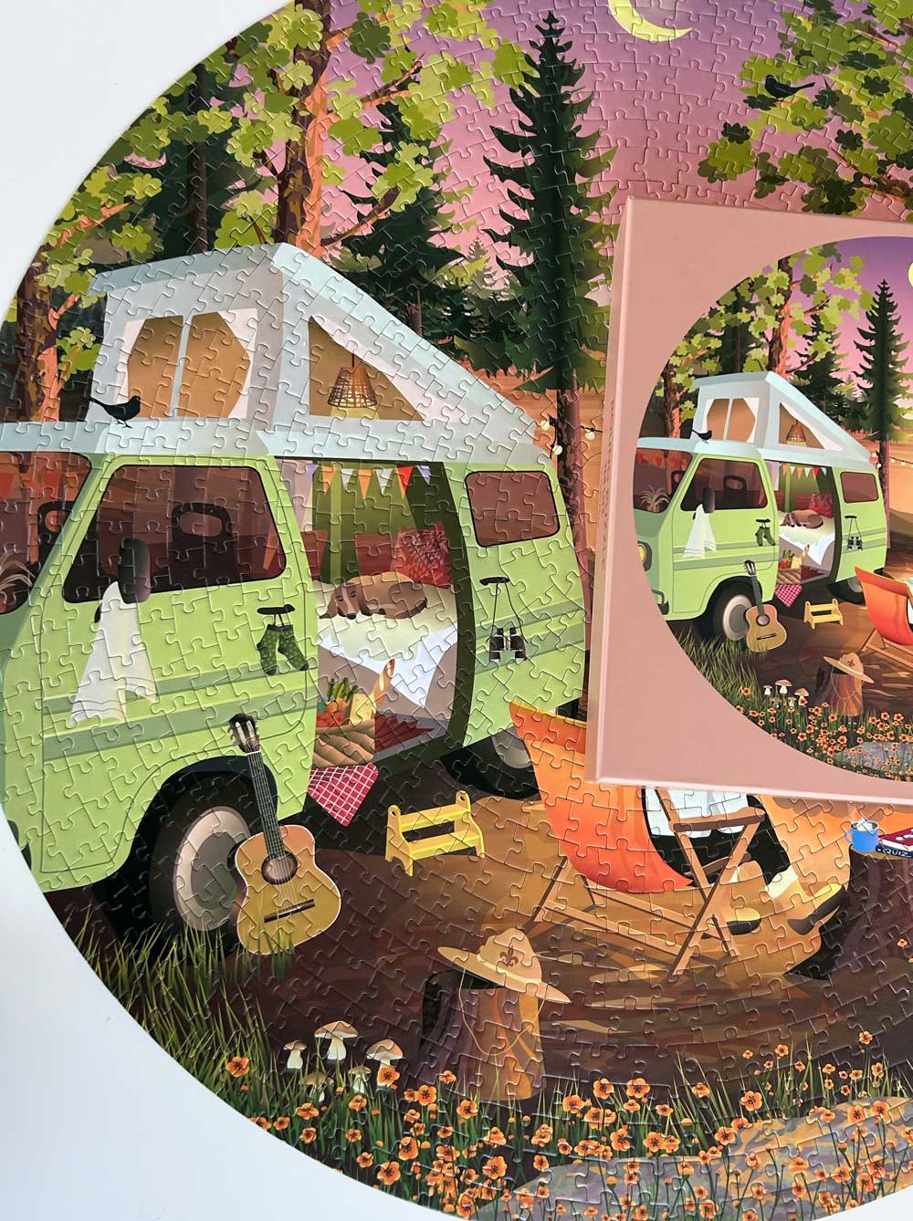 Puzzle rond Van life - Vissevasse - 1000 pièces
