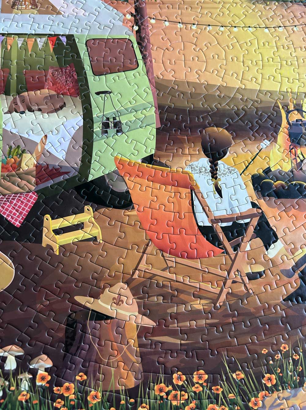Puzzle rond Van life - Vissevasse - 1000 pièces