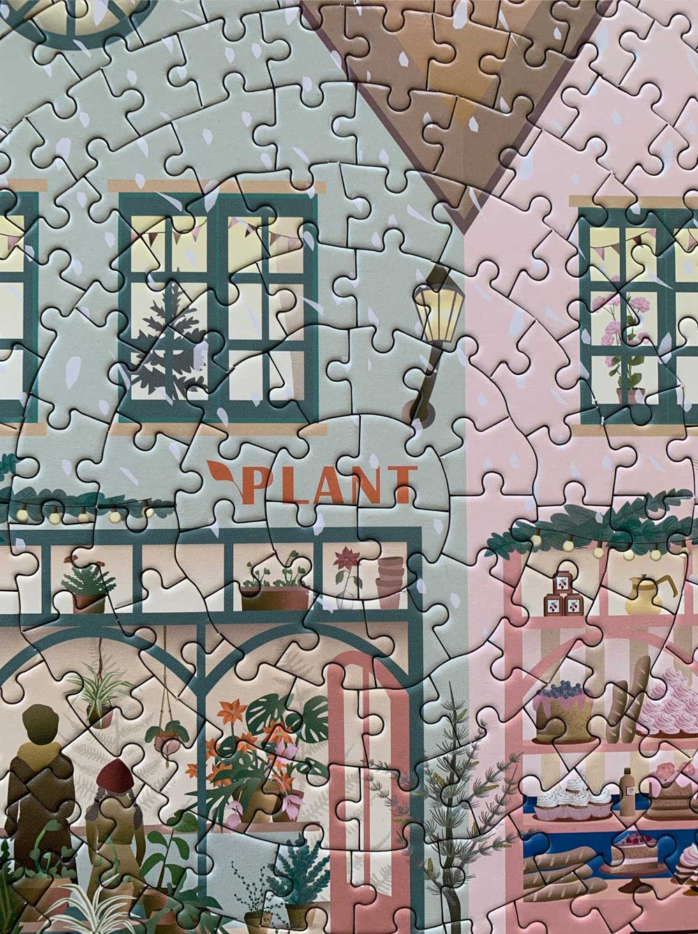 Puzzle rond White Christmas - Vissevasse - 1000 pièces