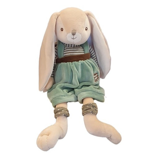 Peluche lapin Bunny brother - Pantalon vert