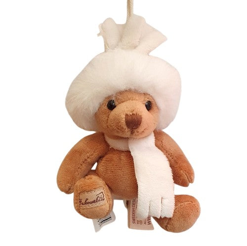 Porte clé ours en peluche - Eugen marron