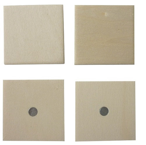 Déco magnétique en bois x5