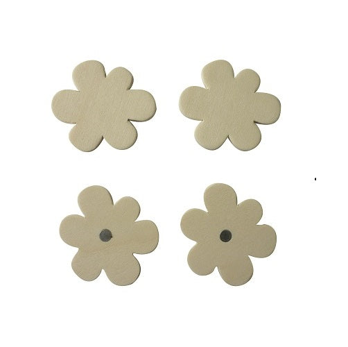 Déco magnétique en bois x5