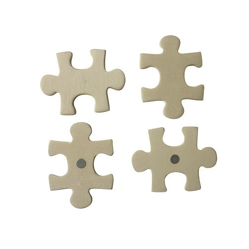 Déco magnétique en bois x5