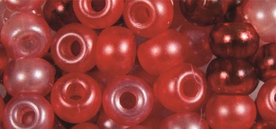 Perles de rocaille mélangées avec grand trou