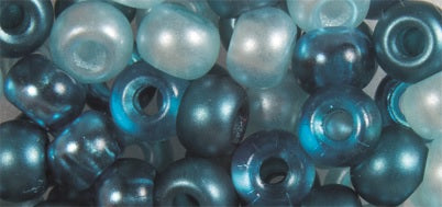 Perles de rocaille mélangées avec grand trou