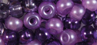 Perles de rocaille mélangées avec grand trou