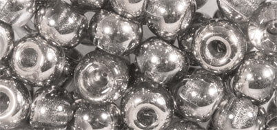 Perles rocailles métalliques avec grand trou