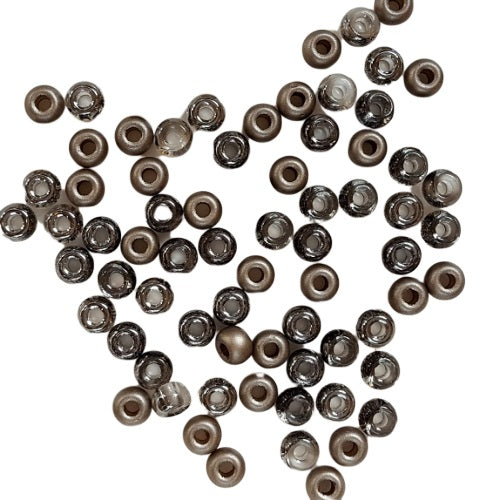 Perles de rocaille mélangées avec grand trou