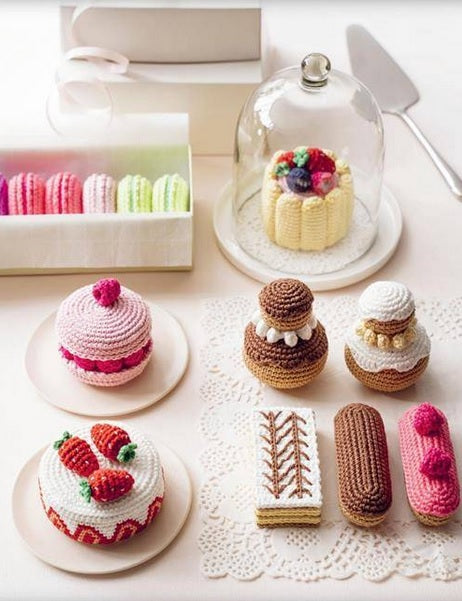 Adorables pâtisseries au crochet
