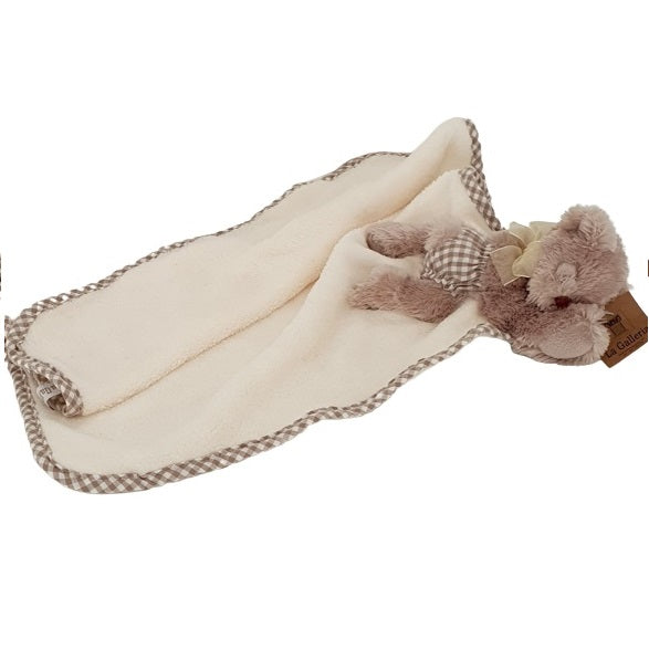 Doudou couverture et ourson endormi