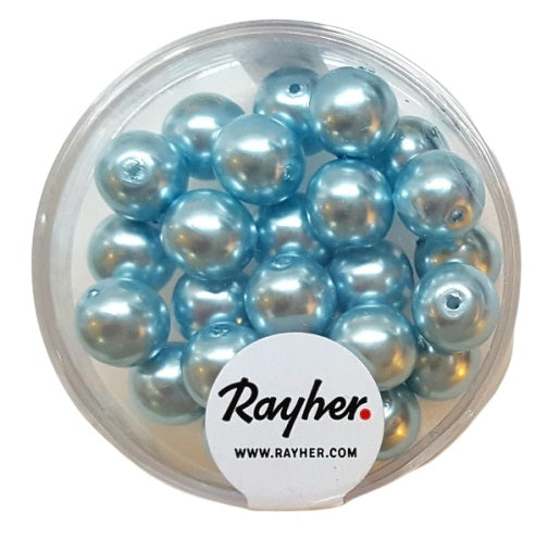 Perles en verre Renaissance 8mm x25