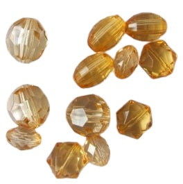 Perles - Assortiment de 12 perles à facettes