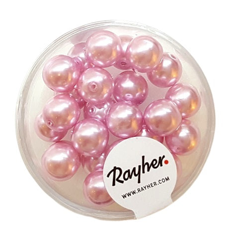 Perles en verre Renaissance 8mm x25