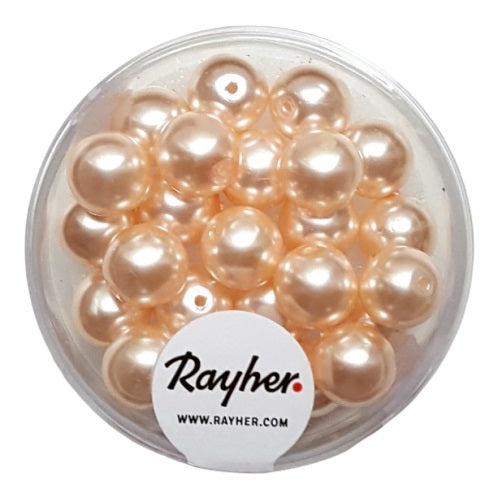 Perles en verre Renaissance 8mm x25